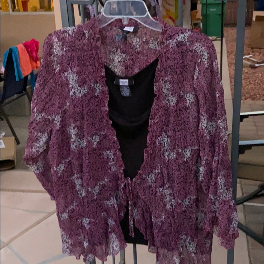 3/4 length sleeve blouse with lining